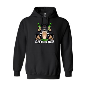 BAT KART HOODIE – BLACK