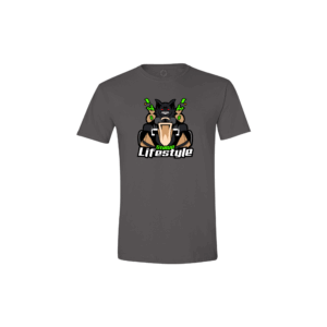 BAT KART T-SHIRT - CHARCOAL GRAY